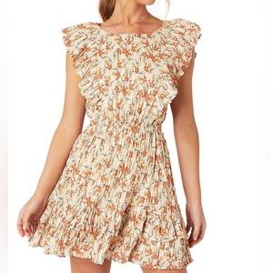 MINKPINK Zahari Ruffle Mini Dress NWT